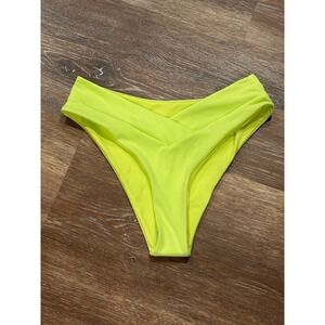 Women's High Cut Ribbed Bikini Bottoms